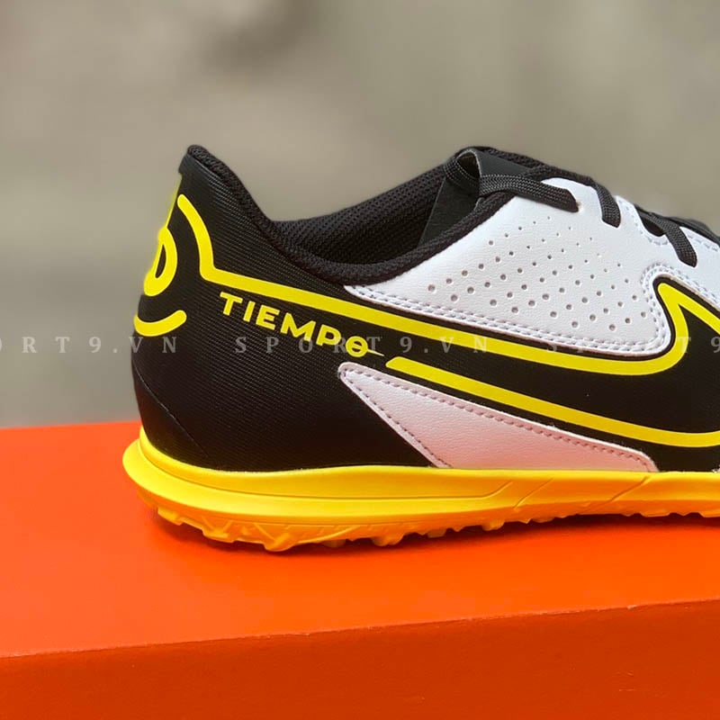Nike Tiempo Legend 9 Club TF - White/Smoke Grey/Yellow - DA1193-107
